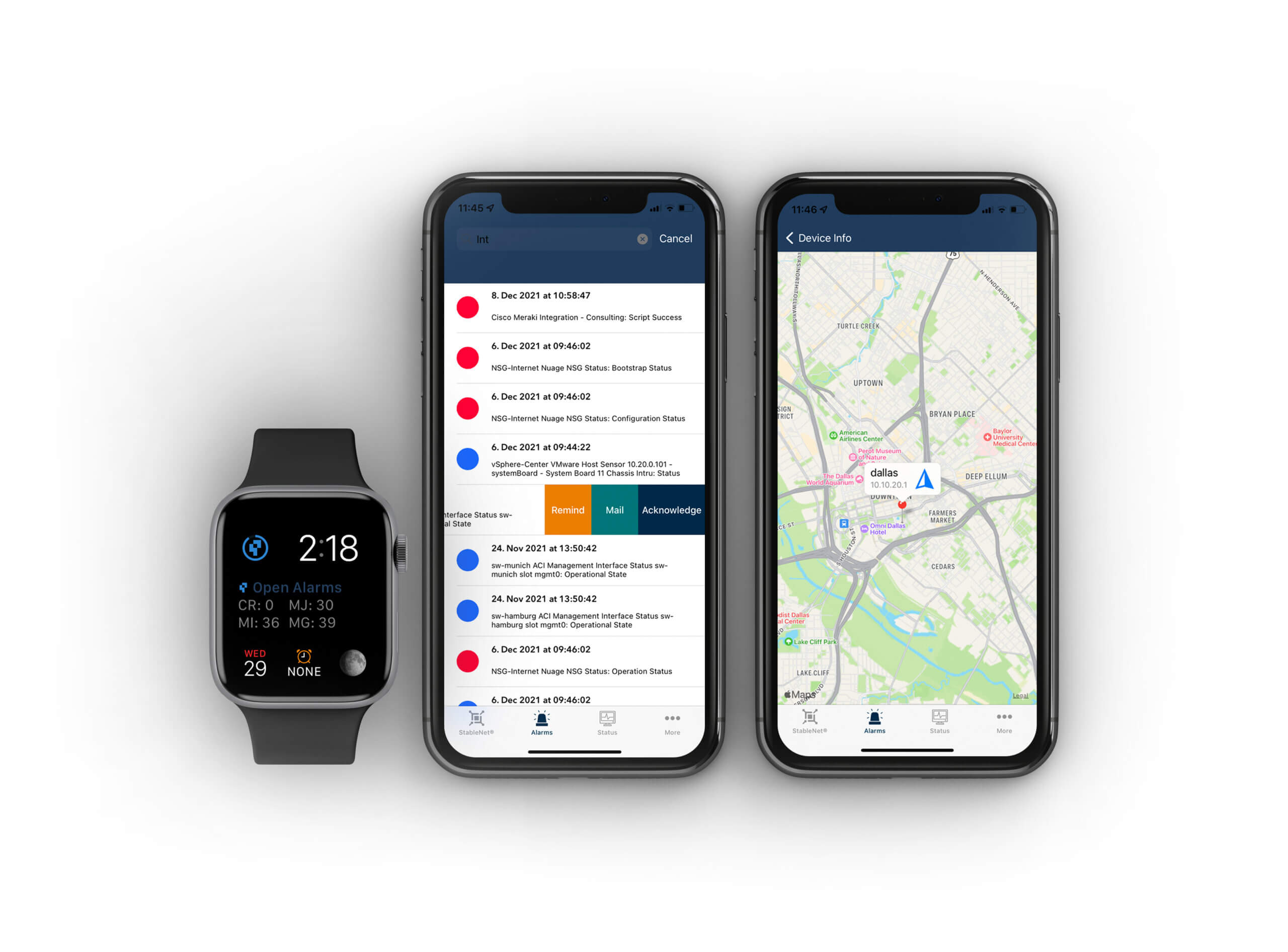 Multi-Vendor NMS with StableNet®: Different mobile possibilities