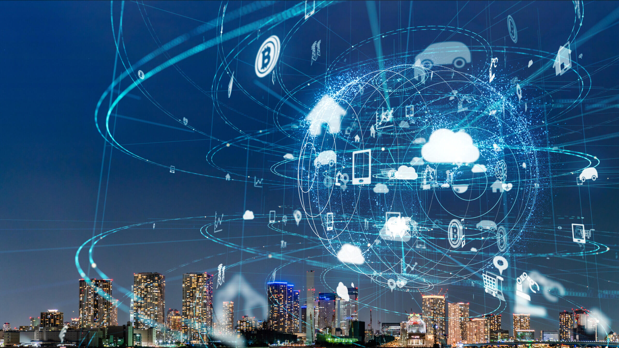 Smart,City,And,Iot,(internet,Of,Things),Concept.,Ict,(information telemetry and network communication