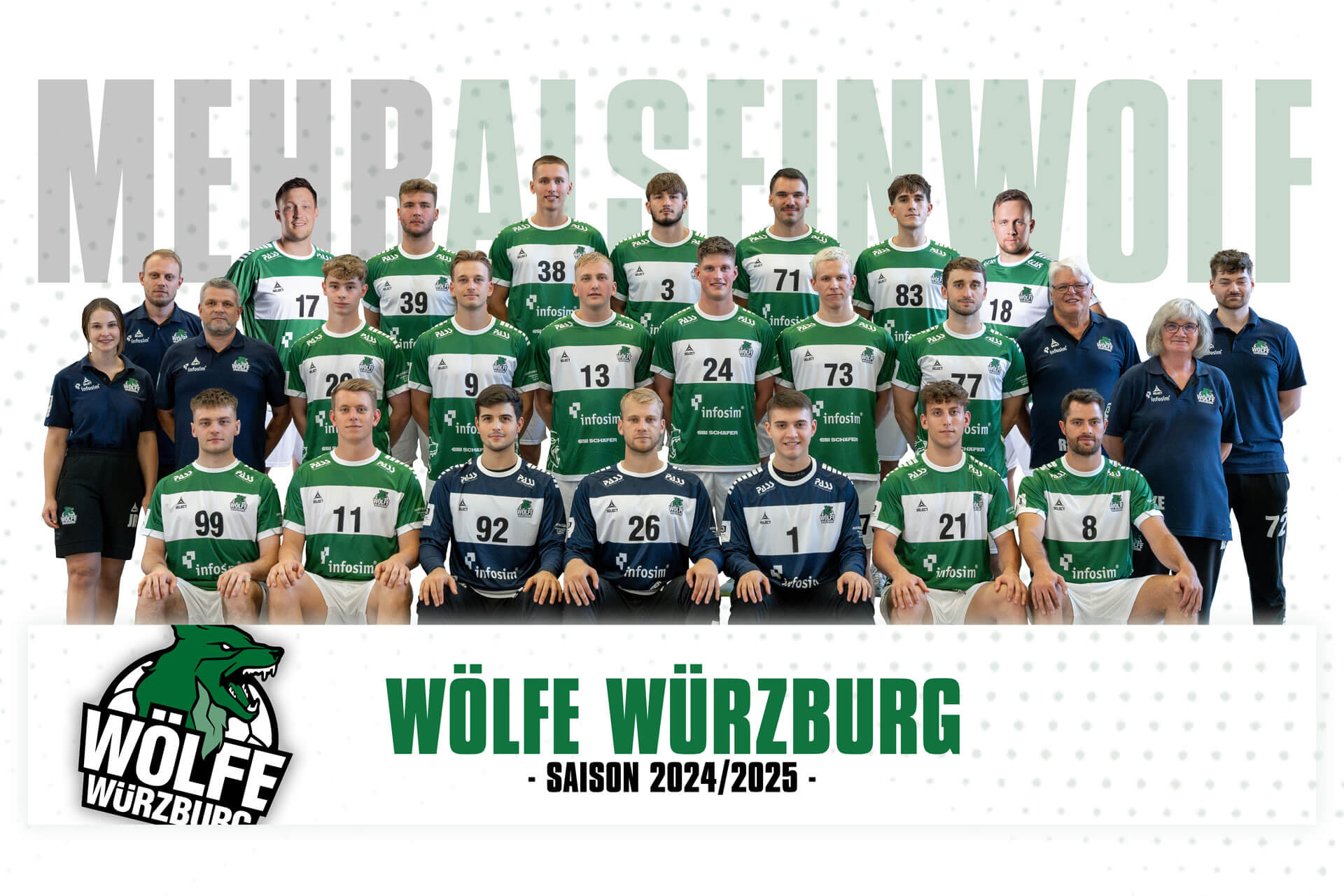 Wölfe Team DJK Rimpar Wölfe Teamfoto